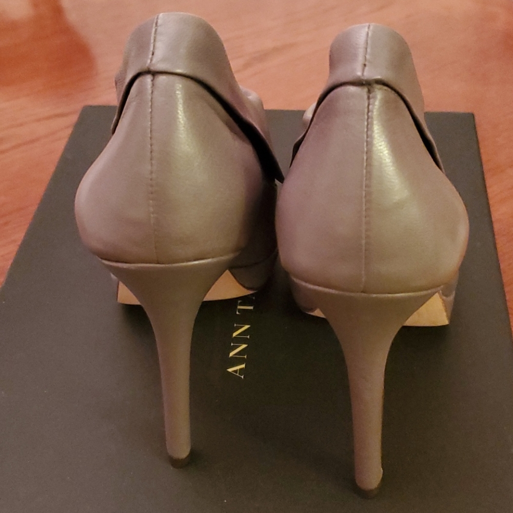 Ann Taylor Taupe Ankle Booties - Picture 2 of 10